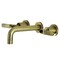 Kingston Brass KS8123KL Two-Handle Wall Mount Bathroom Faucet, Antique Brass KS8123KL - alternate 1